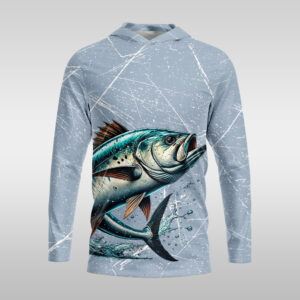 Hooded Fishing Shirt - Electric Blue