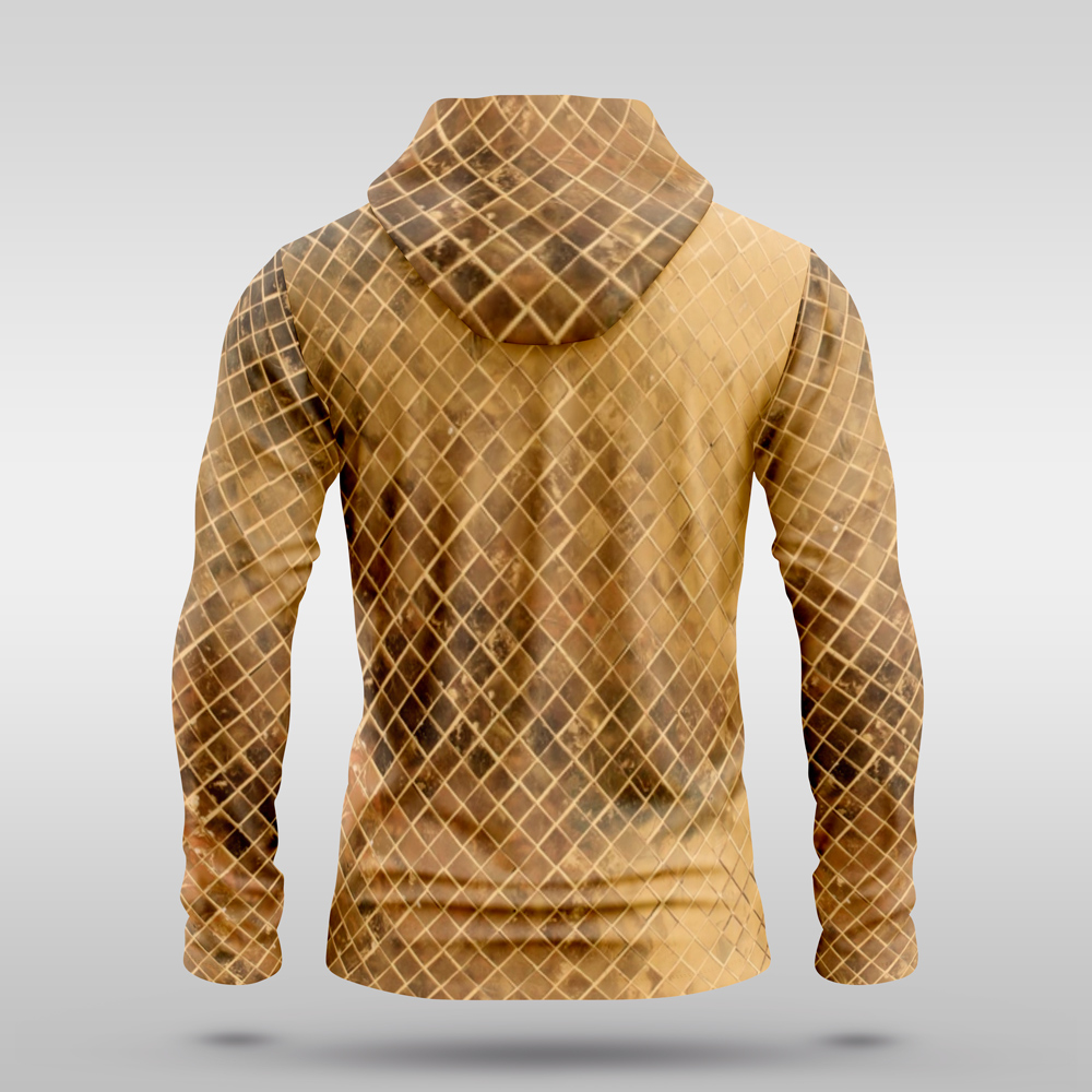 Hooded Fishing Shirt - Gold Mesh - Image 2