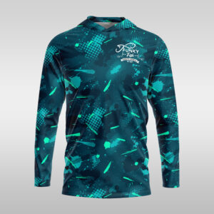 Hooded Fishing Shirt - Explosive Greens