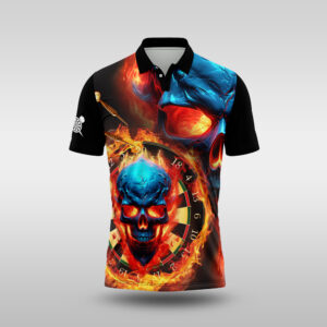 Flaming Skull Golfer