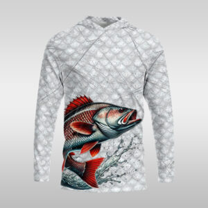 Hooded Fishing Shirt - Classic Scales
