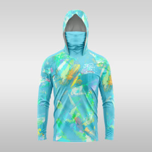 Buff Shirt - Blue Brushes