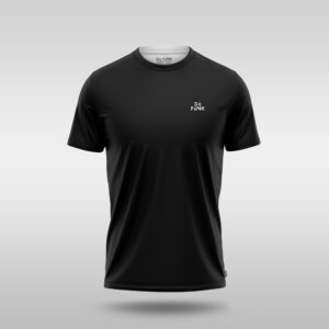 Mens Crew Neck Padel Pro T-Shirt - Black