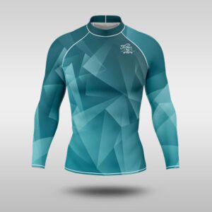 Performance Rash Guard - Abstract Emerald