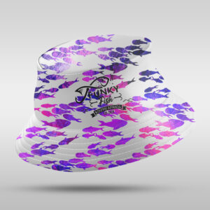Fully Sublimated Bucket Hat - Funky Fish Purple