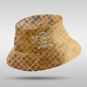 Fully Sublimated Bucket Hat - Gold Mesh
