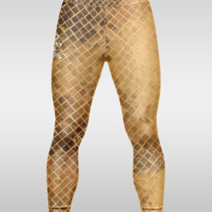 Gold Mesh Mens Leggings