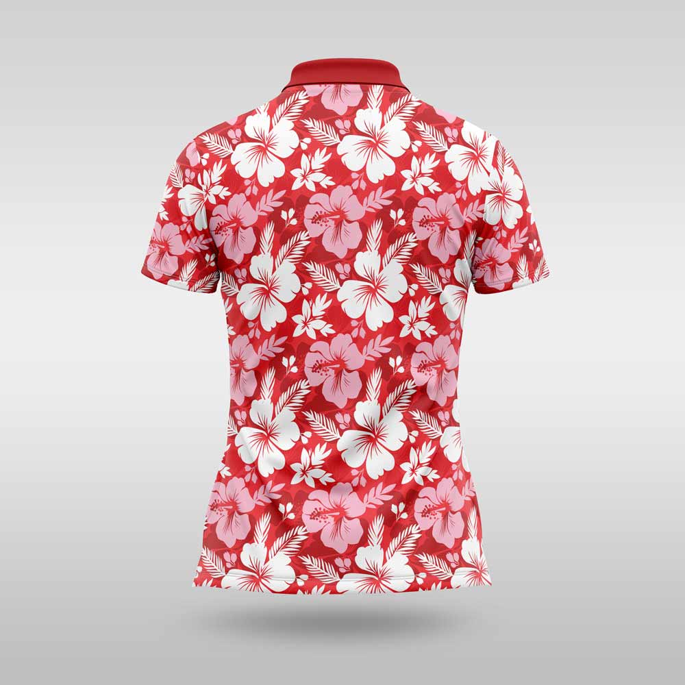 Ladies Premium Golfer - Red Hawaii - Image 2