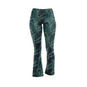 Yoga Pants - Vintage Forest Leaves