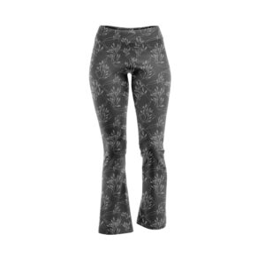 Yoga Pants - Charcoal Flora
