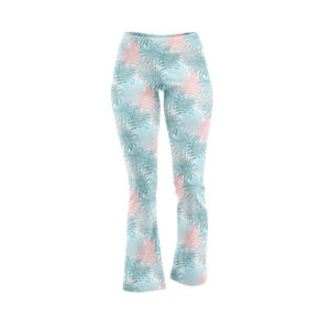 Yoga Pants - Pastel Palms