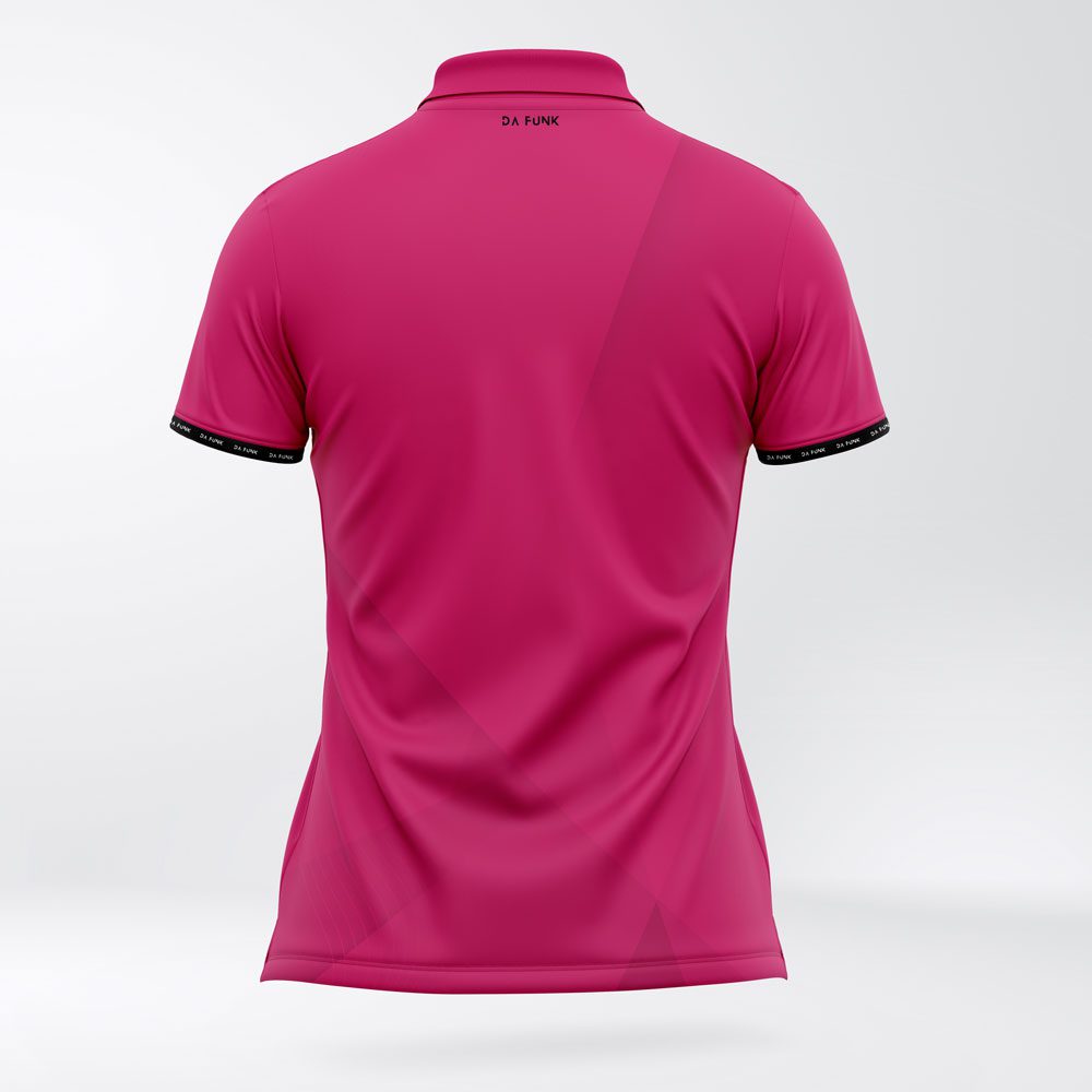 Ladies Bright Pink Padel Champion Polo - Image 2