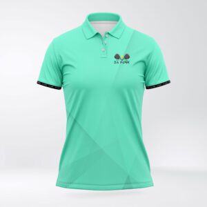 Ladies Teal Padel Performance Polo