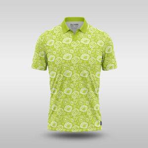 Mens Funky Golfer - Lime Doodles