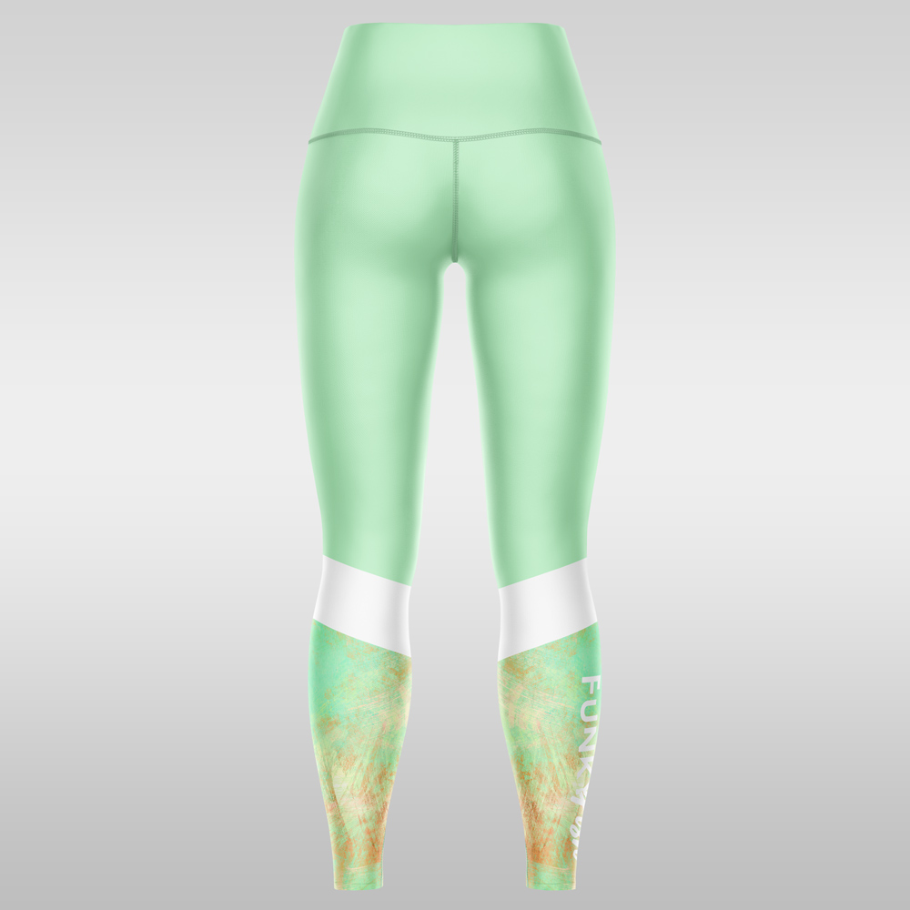 Ladies Leggings – Mint Brushes - Image 2