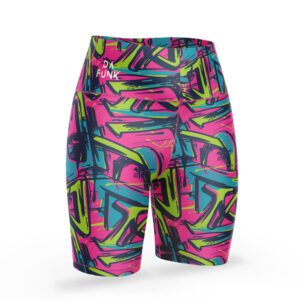 Neon Graffito Leggings - Short
