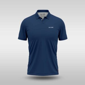 Mens Plain Golfer - Ocean Blue
