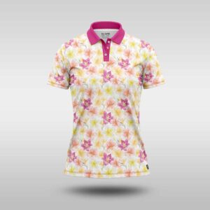 Ladies Premium Golfer - Pink Hibiscus