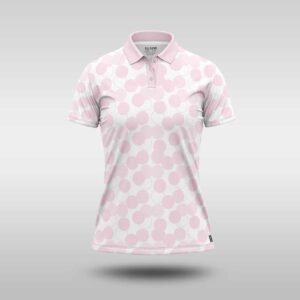 Ladies Premium Golfer - Pink Abstract