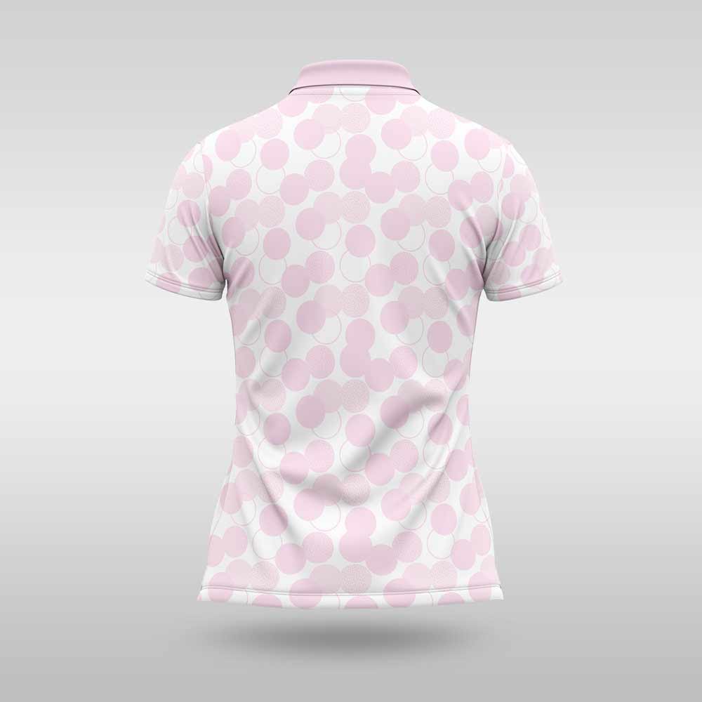 Ladies Premium Golfer - Pink Abstract - Image 2