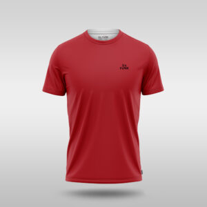 Mens Crew Neck Padel Pro T-Shirt - Red