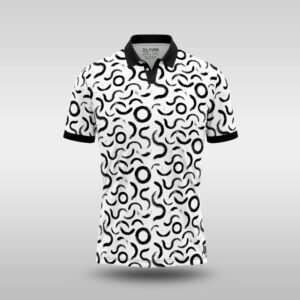 Mens Monochrome Golfer - Wet Paint