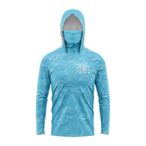 Buff Shirt - Mixed Fish Blue