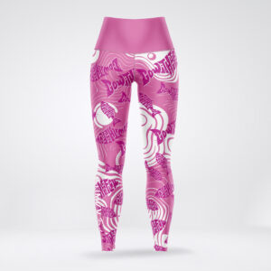 Ladies Leggings – Go with the Flow Pink