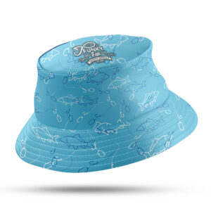 Fully Sublimated Bucket Hat - Mixed fish blue