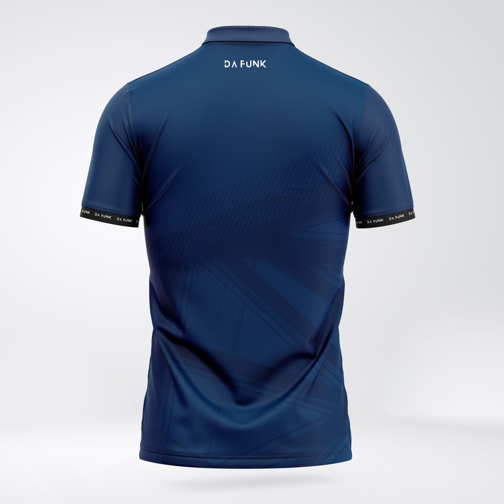 Men's Navy Padel Performance Polo - Image 2