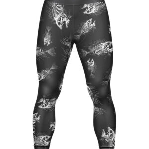 Black Skeleton Mens Leggings