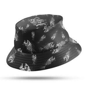 Fully Sublimated Bucket Hat - Black Skeletons