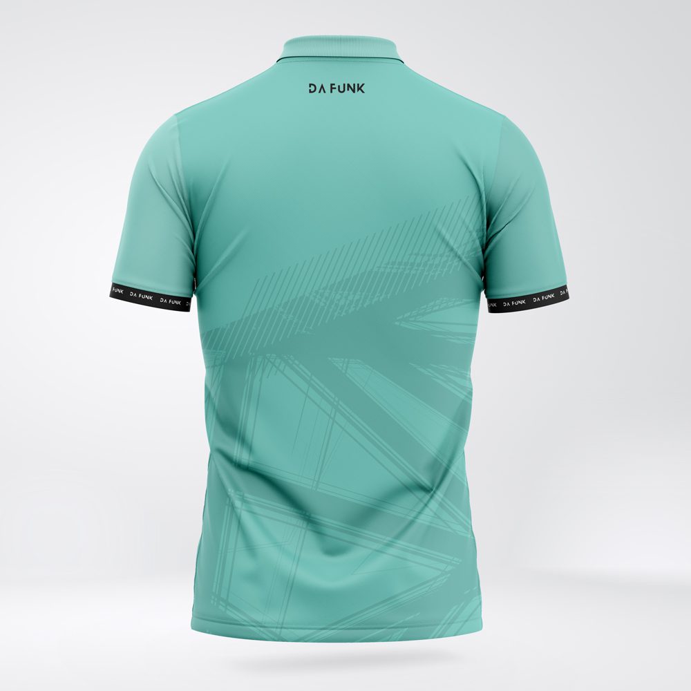 Men's Teal Padel Performance Polo - Image 2