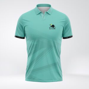 Men's Teal Padel Performance Polo